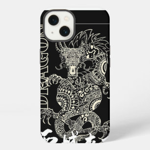 Chinesisches Drache Mandala Zentangle Muster Schwa iPhone Hülle