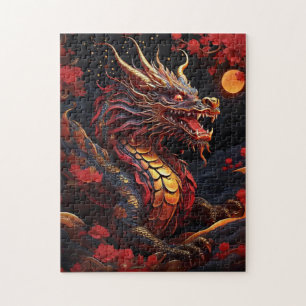 Chinesisches Drachenpuzzle - Mythisches Asienjigsa