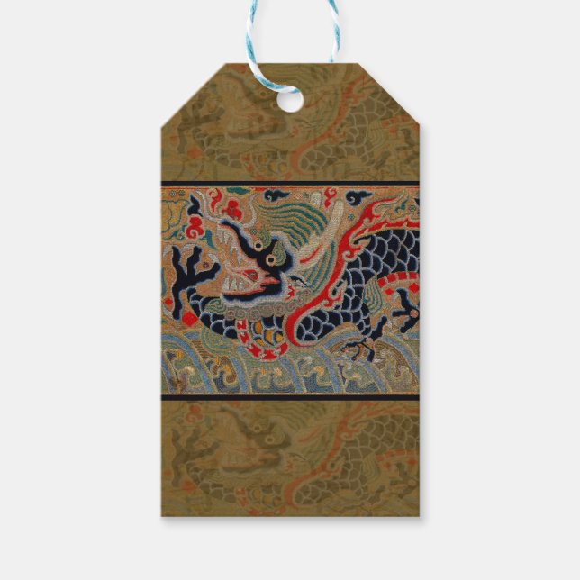 Chinesisches Drachensymbol Antiasiatisch Geschenkanhänger (Vorderseite)