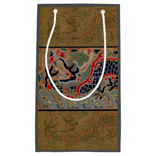 Chinesisches Drachensymbol Antiasiatisch Kleine Geschenktüte (Vorderseite)