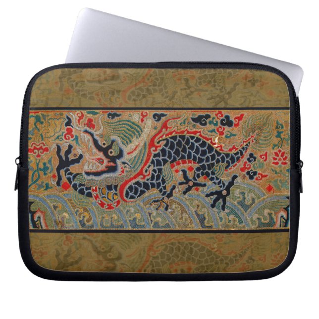 Chinesisches Drachensymbol Antiasiatisch Laptopschutzhülle (Vorderseite)