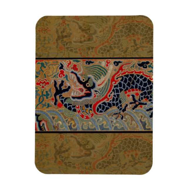 Chinesisches Drachensymbol Antiasiatisch Magnet (Vertikal)
