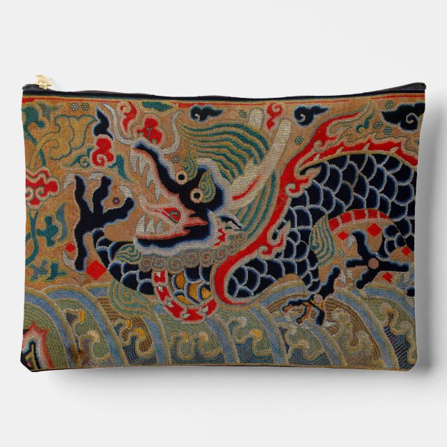 Chinesisches Drachensymbol Antiasiatisch Zubehörtasche (Vorderseite)