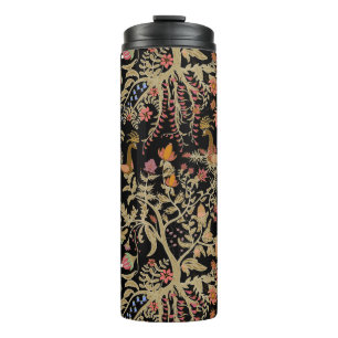 Chinesisches Feen-Blumen-Vogel-Muster Thermosbecher
