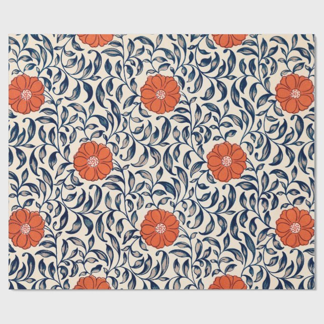 CHINESISCHES FLORALLPATTERPAPIER GESCHENKPAPIER (Flach)