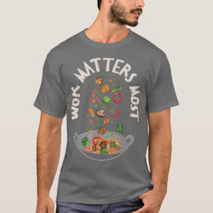 Chinesisches Food Asian Wok Cooking Feinschmecker  T-Shirt