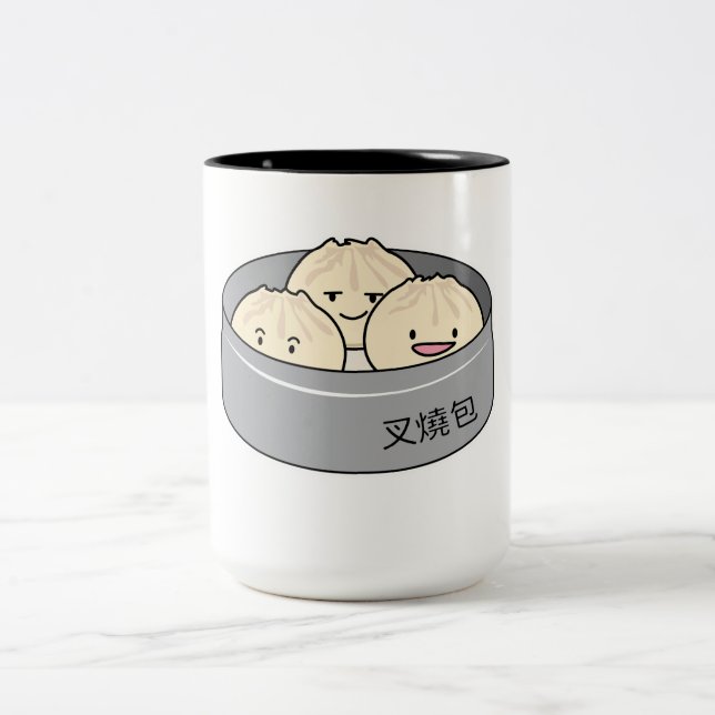 Chinesisches Frühstück der schwachen Summe des Zweifarbige Tasse (Mittel)
