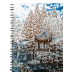Chinesisches Garten-Infrarot Notizblock