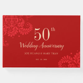 Chinesisches Gästebuch zum Hochzeitstag (RED)