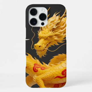 Chinesisches Gold Roter Drache Kunst Fantasy Desig iPhone 16 Pro Max Hülle
