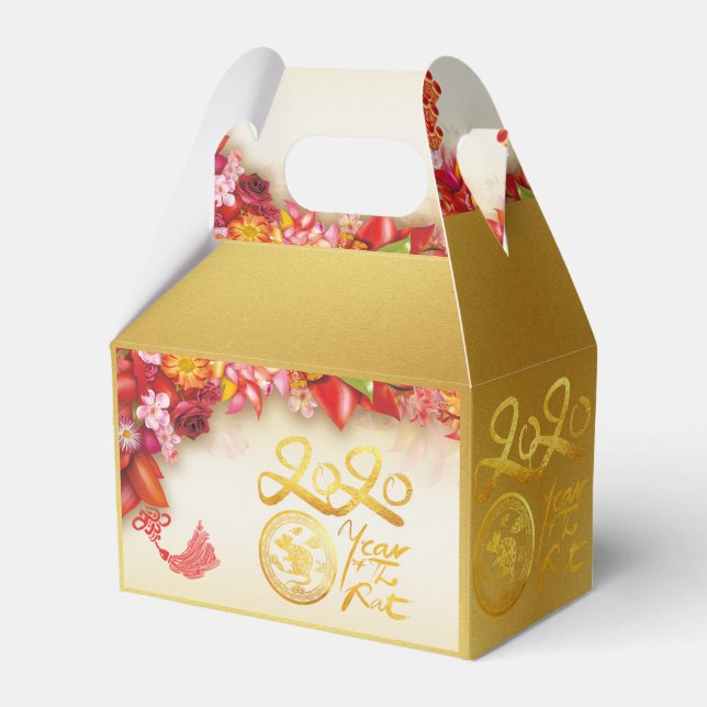 Chinesisches Goldpapier-Schnitt Rat 2020 GFB Geschenkschachtel (Vorderseite)