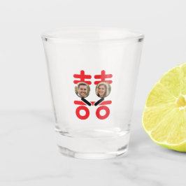 chinesisches Hochzeitswort Schnapsglas