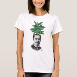 Chinesisches Immergrün-Kopf-Pflanzen-Kopf T-Shirt