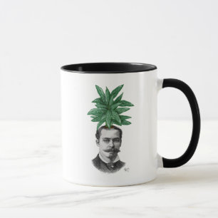 Chinesisches Immergrün-Kopf-Pflanzen-Kopf Tasse