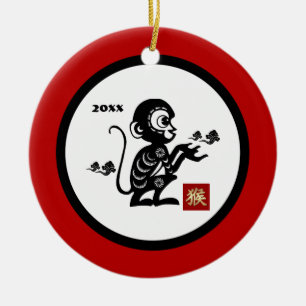 Chinesisches Jahr der maßgeschneiderten Geschenks Keramik Ornament