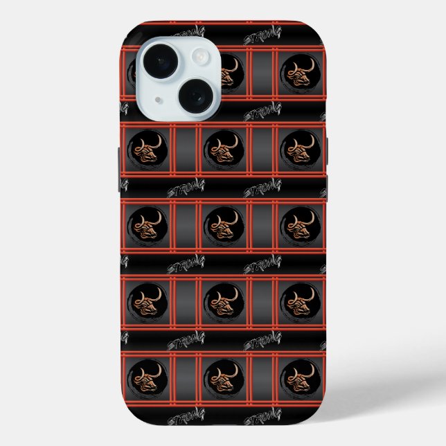 Chinesisches Jahr der Ochse - stark Case-Mate iPhone Hülle (Rückseite)