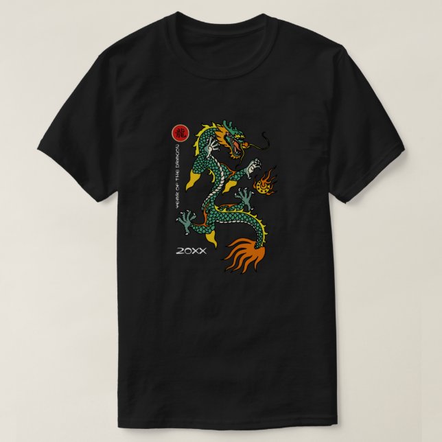 Chinesisches Jahr des benutzerdefinierten Jahres d T-Shirt (Design vorne)