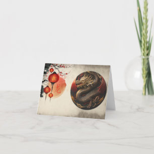 Chinesisches Jahr des Drachen Karte