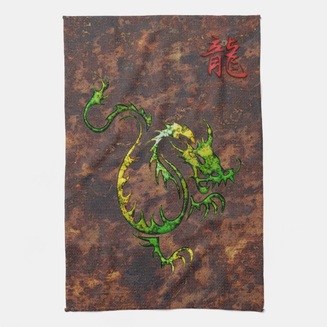 Chinesisches Jahr des Dragon Asia Handtuches Küchentuch (Vertikal)