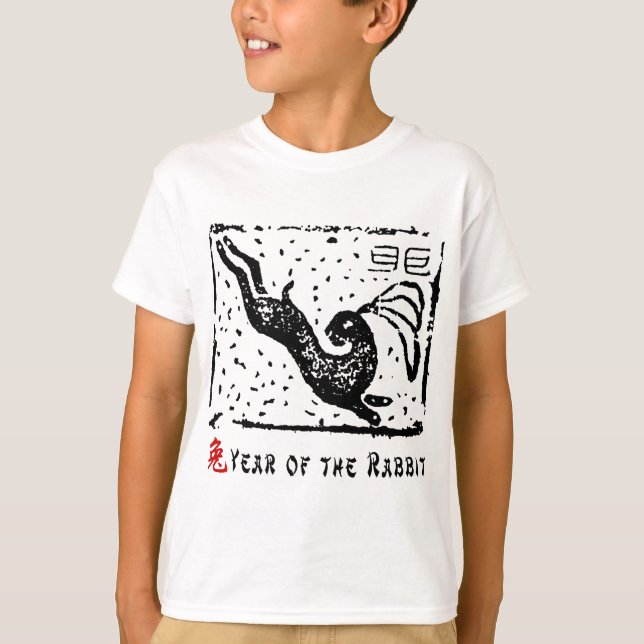Chinesisches Jahr des Kaninchen-T - Shirt (Vorderseite)