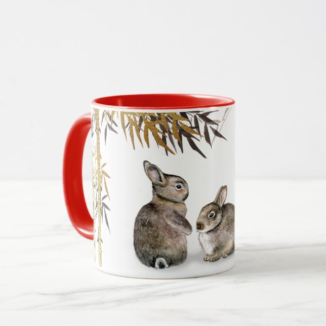 Chinesisches Jahr des Kaninchens | Benutzerdefinie Tasse (Vorderseite Links)
