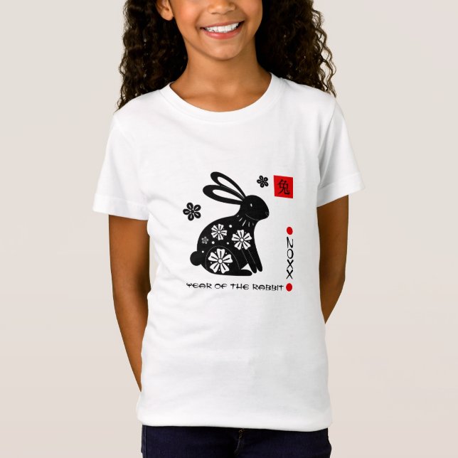 Chinesisches Jahr des Kaninchens T-Shirt (Vorderseite)