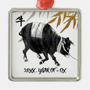 Chinesisches Jahr des Ochs  Sondergeschenk Ornament Aus Metall