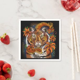 Chinesisches Jahr des Tigers Serviette