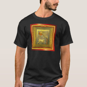 Chinesisches Jahr von Affe w_Red Moon.jpg T-Shirt