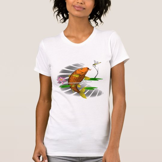 Chinesisches Karpfen-Tätowierungs-Bild-Shirt T-Shirt