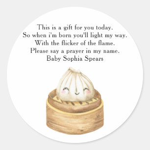 Chinesisches Knöchelchen-Siegel Runder Aufkleber