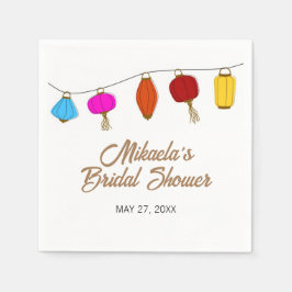 Chinesisches Lantern-Brautparty Serviette