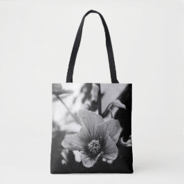 Chinesisches Laternenschwarz-Weiß-Blume-Foto Tasche