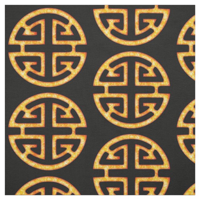Chinesisches Lu-Symbol Stoff (Muster)