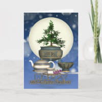 Chinesisches Mondfest Mitte des Herbstes mit Tee u