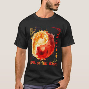 Chinesisches Mondjahr des Pferdes 2026 T-Shirt
