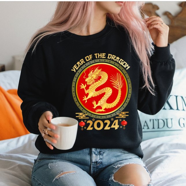 Chinesisches Mondneujahr 2024 - Jahr des Drachen Sweatshirt (Von Creator hochgeladen)