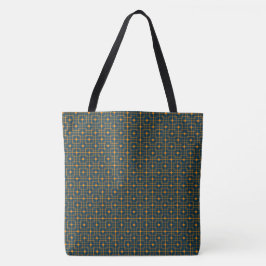 Chinesisches Muster, orangefarbene kubische Kubikf Tasche
