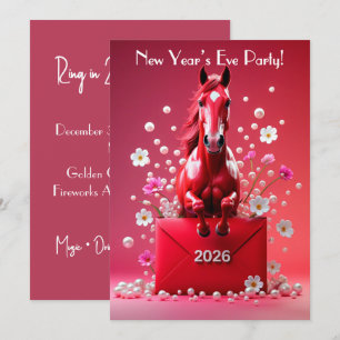Chinesisches neues Jahr 2026 Einladung