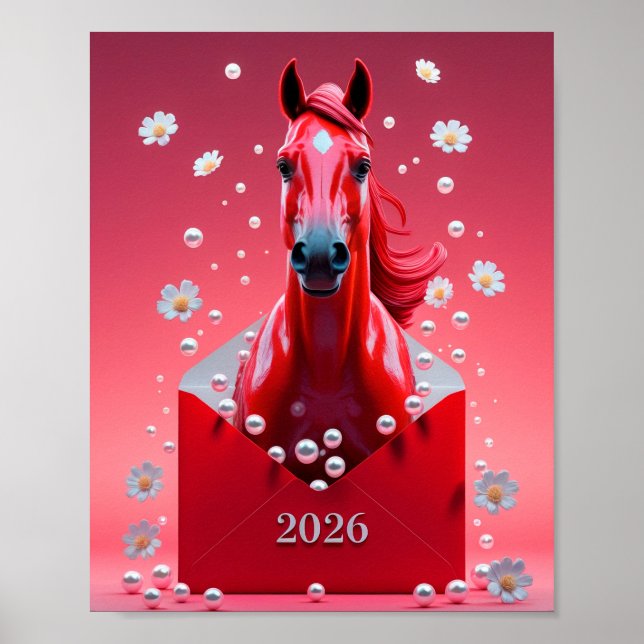 Chinesisches neues Jahr 2026 Poster (Vorne)