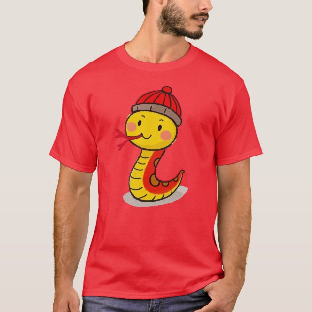 Chinesisches neues Jahr (Schlangenjahr) T-Shirt (Vorderseite)