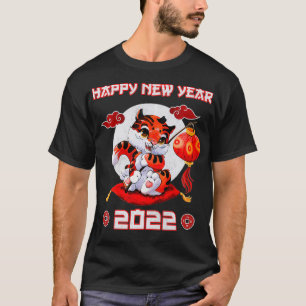 Chinesisches Neujahr 2022 - Feier Niedlicher Tiger T-Shirt