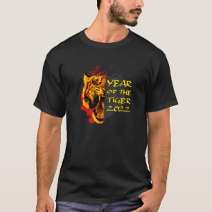 Chinesisches Neujahr 2022 glückliches chinesisches T-Shirt