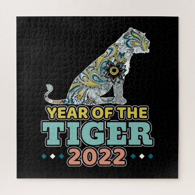 Chinesisches Neujahr 2022 - Weißer Tiger (Vertikal)