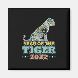 Chinesisches Neujahr 2022 - Weißer Tiger Magnet