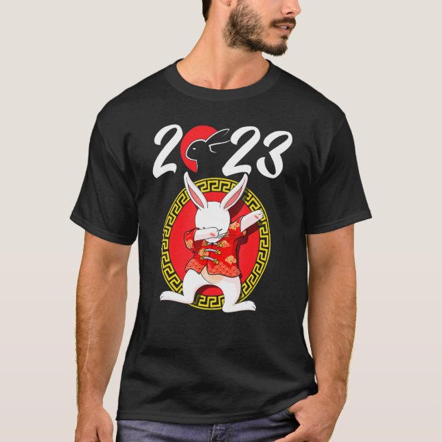 Chinesisches Neujahr 2023 Bekleidung Boy Girl Year T-Shirt (Vorderseite)