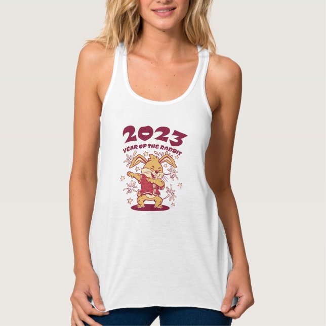 Chinesisches Neujahr 2023 - Jahr des Kaninchens Tank Top (Vorderseite)