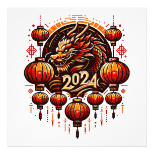 Chinesisches Neujahr 2024 Fotodruck