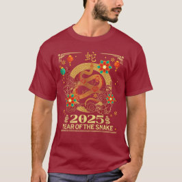 Chinesisches Neujahr 2025 Zodiaka Jahr der Schlang T-Shirt