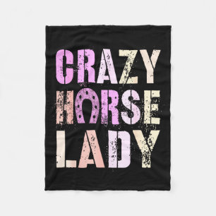 Chinesisches Neujahr 2026 Crazy Horse Lady Powered Fleecedecke